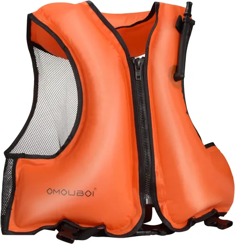 Chaleco de esnórquel para adultos, chaleco inflable de esnórquel, chaquetas de natación, chaquetas flotantes inflables de seguridad para