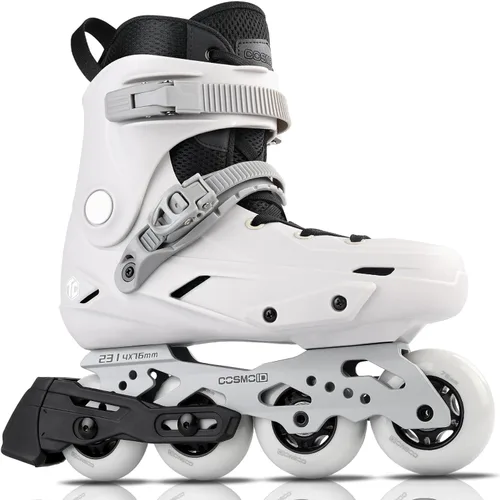 TC - Patines en línea para adultos y adolescentes, cuchillas profesionales para hombres y mujeres, patines de fitness y recreación, gris, talla 4-13