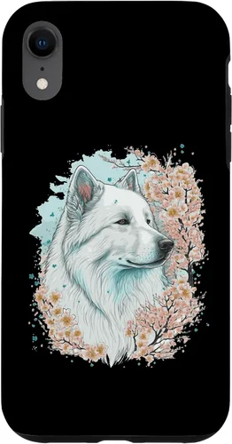 Miniatura 8 de iPhone 15 Samoyed Cherry Blossom Dog Japanese Sakura Flower Case
