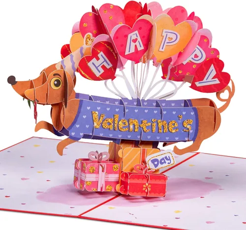 Miniatura 13 de Paper Love Tarjeta romántica desplegable 3D, taza de gato con amor, para el día de la madre, día de San Valentín, aniversario, boda, compromiso