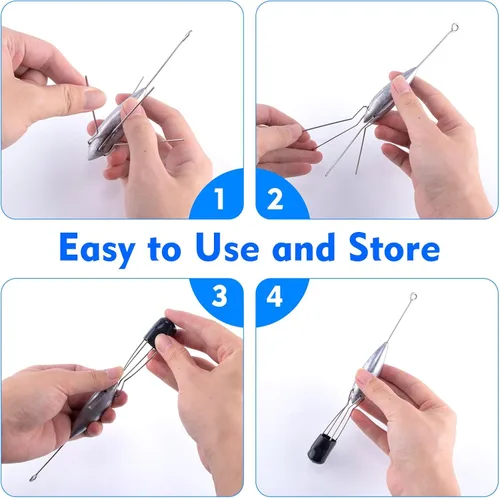 Miniatura 6 de Dr.Fish Sputnik Sinker Spider Sinker 2oz-10oz Surf Pesca Peso Pirámide Agua Salada Playa Casting Pesca Mar