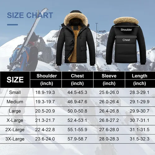 Miniatura 7 de Chaqueta de esquí impermeable de invierno para hombre, abrigo con capucha cálido y resistente al viento