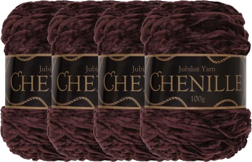 Miniatura 43 de JubileeYarn - Hilo de chenilla (3.53 oz/poliéster peinado, circonita), 1 pastel