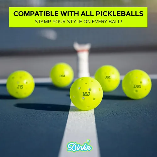Miniatura 6 de Dink Ink Letters – Marcador de pickleball reutilizable autoentintado Personaliza tus bolas de pickleball con precisión Tinta duradera de secado