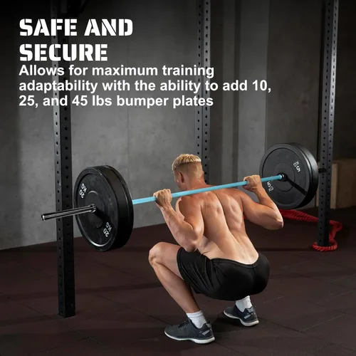 Miniatura 6 de Tribe WOD Olympus - Barra de pesas y barra de pesas, duradera, a prueba de flexiones para hombres y mujeres, barra de levantamiento de pesas