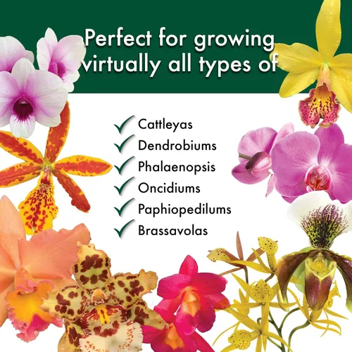 Miniatura 8 de Better-Gro Mezcla especial de orquídeas – Mezcla para macetas de corteza de orquídeas de primera calidad para macetas, trasplantes, drenaje