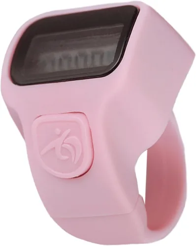 Contador de dedos 5 canales digital Tasbih Número Clickers con pantalla LCD para contar oración tejer regalo deportivo Contador negro de moda
