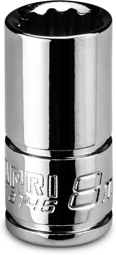 Miniatura 10 de Capri Tools CP16152 Enchufe poco profundo de 0.591 in, 1/4 pulg. Drive, 12 puntos, métrico