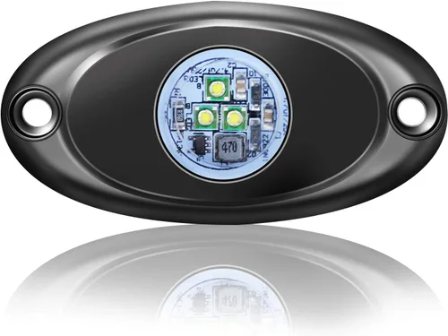 Miniatura 3 de Luz LED de 4 cápsulas para Jeep, ATV, SUV, todoterreno, coche, camión, barco, mapa, luces de carga, bajo la carrocería, luz LED de neón, Blanco