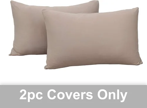 Miniatura 80 de Juego de 2 fundas de almohada pequeñas de punto Jersey Knit para viajes o niños pequeños de 12 x 16 pulgadas, 13 x 18 o 14 x 20 pulgadas, sobre