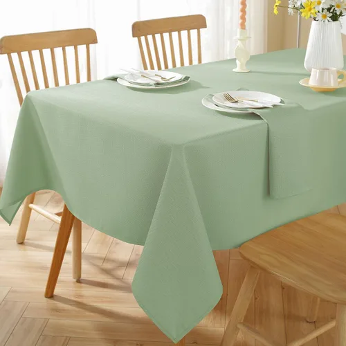 Miniatura 11 de SASTYBALE Juego de 4 servilletas de lino sintético, sin arrugas, lavables, de tela suave, texturizada, para comedor, cena, fiesta, boda, vacaciones