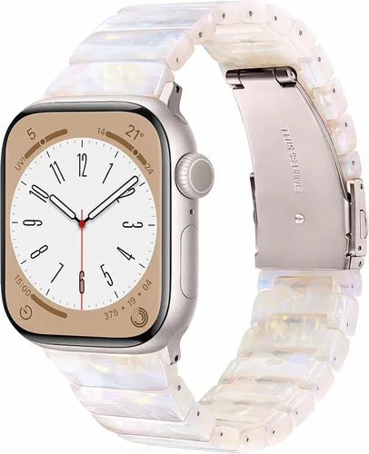 Miniatura 44 de V-MORO - Correas de resina compatibles con Apple Watch Series 11/10/9/8/7 y SE/6/5/4/3/2/1/SE3 de 1.49, 1.57, 1.61, 1.65 pulgadas, correa ligera
