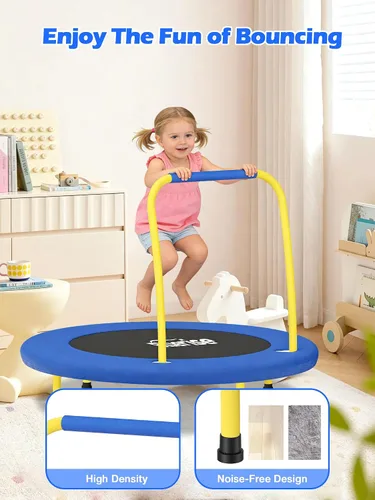 Miniatura 4 de Bluerise - Cama elástica de 3 pies para niños, para jugar en interiores, fácil de instalar, cama elástica recreativa para bebés