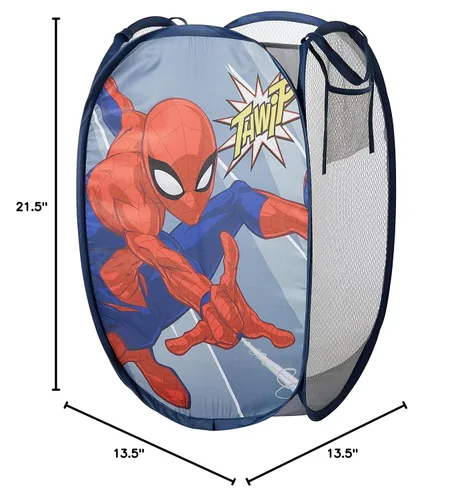 Miniatura 6 de Idea Nuova Spiderman - Cesta desplegable con asas de transporte duraderas, 21 pulgadas de alto x 13.5 pulgadas de ancho x 13.5 pulgadas de largo
