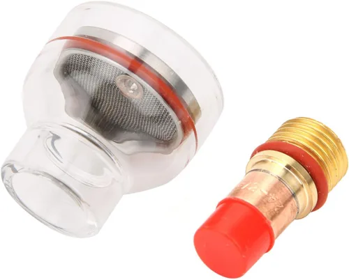 Miniatura 6 de Taza de vidrio de la antorcha, accesorios de la antorcha de soldadura, lente de gas, resistencia fuerte estabilidad resistencia a altas temperaturas