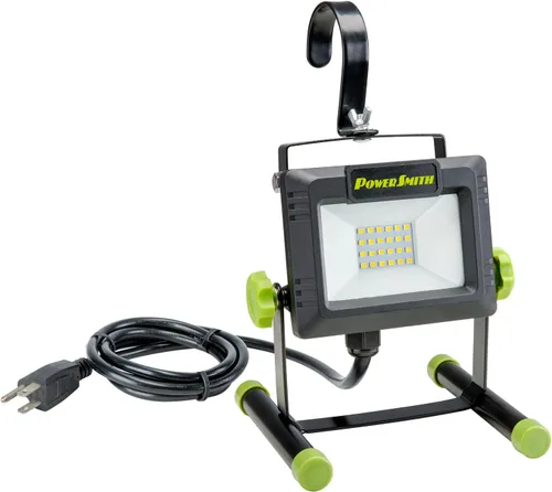 Miniatura 8 de PowerSmith 4000 lúmenes Luz de trabajo LED portátil con soporte de metal completo y interruptor sellado para luz de inundación para todo clima