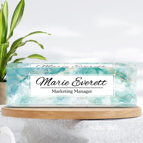 Miniatura 3 de Placa de nombre personalizada para escritorio, placa de nombre de oficina personalizada para escritorio, decoración de oficina personalizada