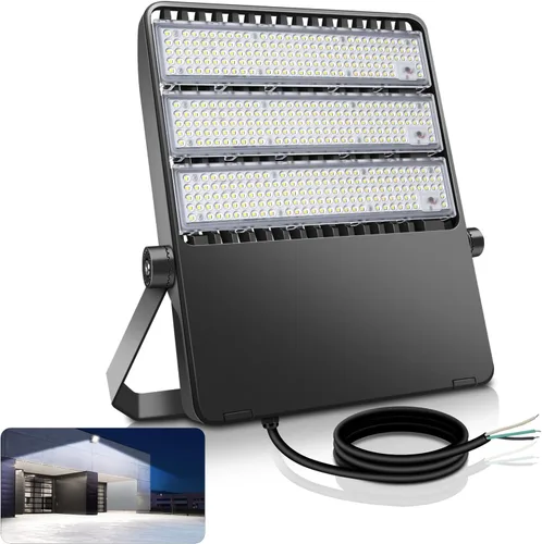 Miniatura 17 de Juego de 3 luces LED de estacionamiento de 200 W para exteriores, 28000 lm, reflectores brillantes de atardecer a amanecer, montaje de yugo