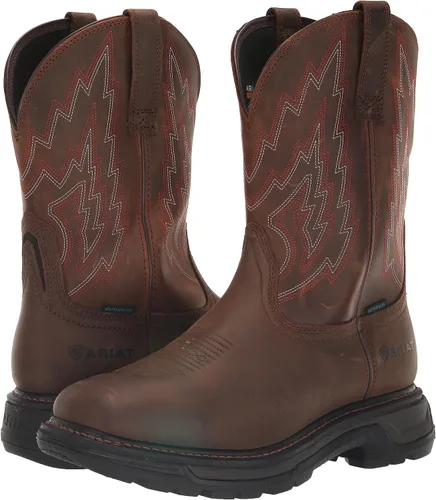 Miniatura 7 de ARIAT Botas de trabajo con punta compuesta impermeable Big Rig para hombre, Marrón Oscuro/Marrón Desgastado, 11 Ancho