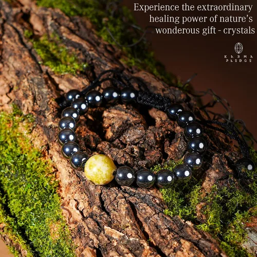 Miniatura 25 de Pulseras de cristal curativo para mujeres y hombres, espiritual, energía positiva y equilibrio, pulseras de cuentas de cristal natural hechas a mano