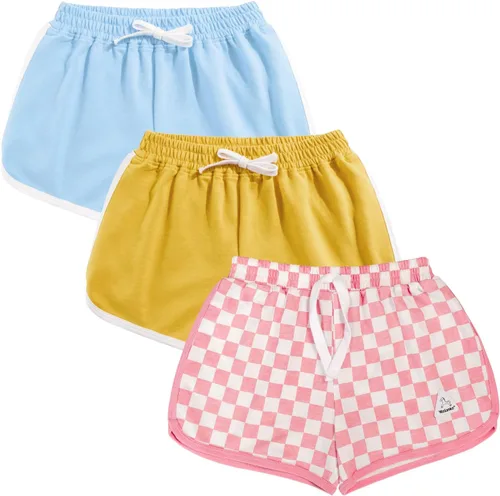 Miniatura 19 de Rolanko Pantalones cortos activos de delfín para niñas, paquete de 3 unidades, ciclismo, correr, verano, playa, atletismo, deportes, 4-14 años