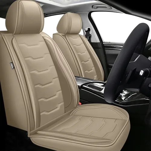 Miniatura 19 de DISUTOGO Juego completo de fundas de asiento para Honda Civic 2003-2024 2025 2026, impermeables, de cuero de primera calidad para fundas de asiento