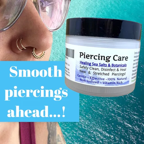 Miniatura 5 de Urban ReLeaf Cuidado de los piercings - Sal marina curativa y cuidado posterior botánico - Limpiar y curar de forma segura piercings nuevos