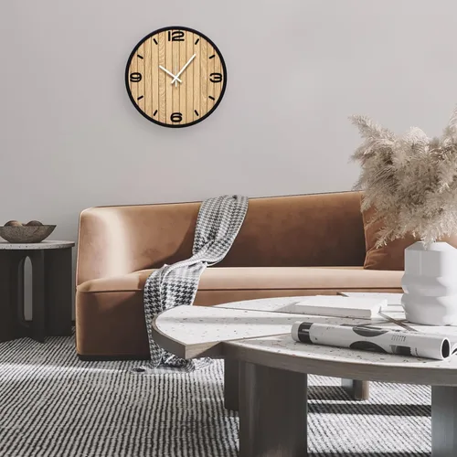 Miniatura 9 de Reloj de pared redondo de 10 pulgadas, funciona con pilas, de cuarzo, sin tictac, decorativo, analógico, para apartamento, sala de estar
