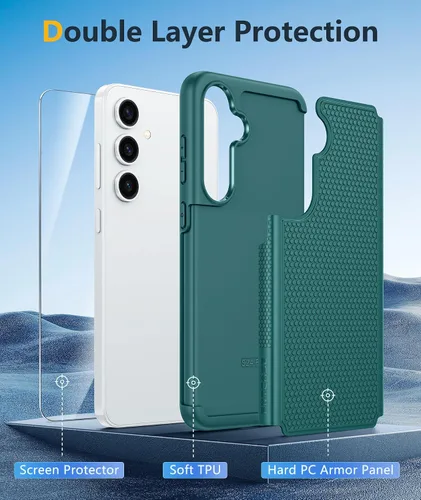 Miniatura 1117 de FNTCASE Funda para iPhone 17 Pro: Fundas delgadas translúcidas de color azul claro compatibles con MagSafe, protección completa de la cámara