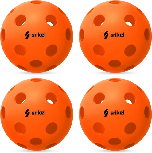 Miniatura 20 de Bolas de Pickleball Srikel para Exteriores - Bolas de Pickleball Aprobadas por USAPA, Diseño Roto-Moldeado Sin Costuras para Durabilidad, 4 Paquetes
