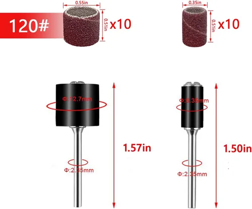 Miniatura 7 de Lotes Rotary Multi Herramienta Guía de Corte Hss Router Brocas Accesorio Pequeño Eléctrico Rectificado Lija Combinación Accesorios