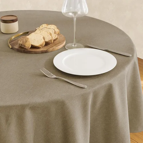 Miniatura 16 de Veblandy Mantel rectangular impermeable de 60 x 104 pulgadas, mantel texturizado de lino, resistente a las manchas y a las arrugas, lavable, mantel