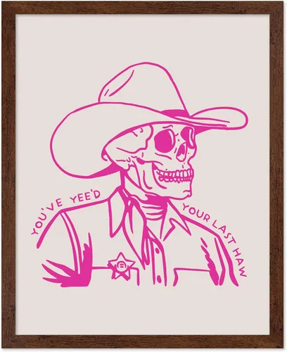 Miniatura 14 de Poster Master Póster retro de vaquera rosa con texto en inglés "Raise Hell", diseño de pared occidental, regalo para hombres y mujeres, decoración