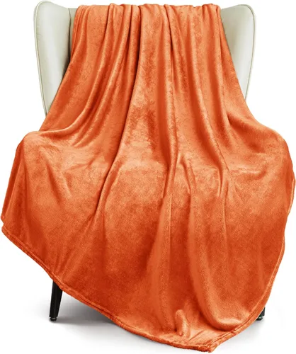 Miniatura 63 de Exclusivo Mezcla Manta de vellón para sofá, cama, súper suave y cálida, para uso en todas las estaciones, acogedora, afelpada, ligera, azul hielo