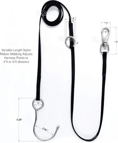 Miniatura 3 de WICKED Buceo 316 Gancho de arrecife multipunto de acero inoxidable 4-6 pies de longitud