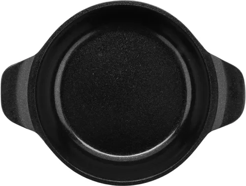 Miniatura 2 de G.E.T. CA-101-BK/BK/CC Heiss® - Mini bandeja para hornear/cazuela de aluminio fundido de bajo consumo, 10 onzas, color negro