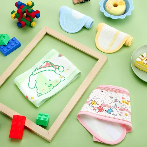 Miniatura 7 de SATINIOR 8 bandas de algodón para el ombligo recién nacido, bandas para el vientre del bebé, cordón umbilical para recién nacido, patrón de dibujos