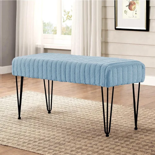 Miniatura 62 de Home Soft Things - Banco otomano de piel sintética blanca de visón, 19 x 13 x 17 pulgadas, color blanco antiguo, se puede usar como reposapiés