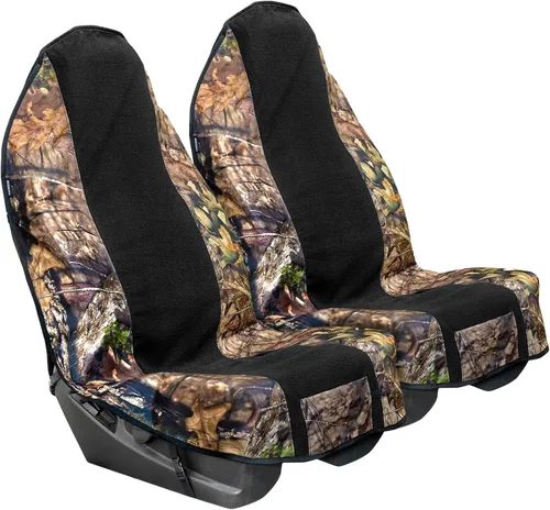 Miniatura 7 de Season Guard Mossy Oak Camo Funda Protectora de Toalla para Asiento de Automóvil; Ideal para Después de Entrenamientos de Gimnasio, Perros, Niños