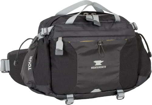 Mountainsmith Tour Lumbar Pack - Riñonera de 7L para senderismo, viajes, ciclismo y desplazamientos Gris Negro