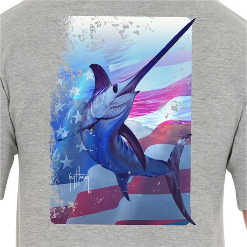 Miniatura 167 de Guy Harvey Camiseta de manga corta Threadcycled para hombre