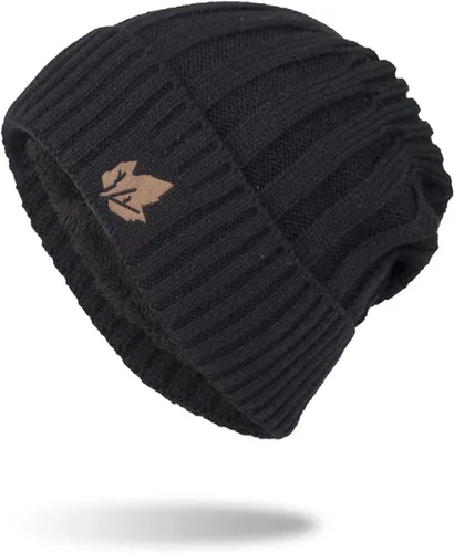 Miniatura 10 de Gorro de punto para hombre, gorro de invierno cálido Skullies para ciclismo al aire libre