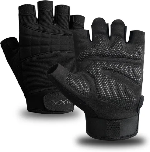 Miniatura 7 de VWX - Guantes de entrenamiento antideslizantes con palma de gel para hombres y mujeres, con tela que absorbe el sudor para gimnasio, levantamiento