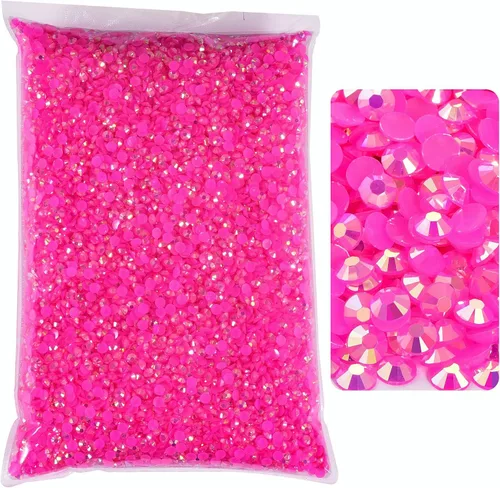 Miniatura 10 de 50000 piezas de diamantes de imitación con parte posterior plana, resina sin termoadhesión, gran cantidad al por mayor para manualidades, bricolaje