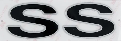 Miniatura 6 de 2 calcomanías de repuesto para guardabarros de Camaro SS 1996-2002 3D (negro rojo)