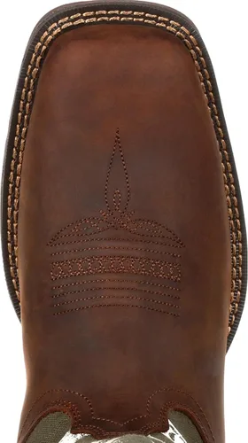 Miniatura 6 de Durango Botas occidentales con estampado verde militar, Marrón y verde militar.