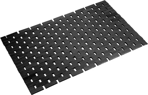 Miniatura 27 de Alfombra de baño de bambú, alfombras de baño para suelo, ducha y bañera de madera, impermeable, antideslizante, accesorios de 16 x 24 pulgadas