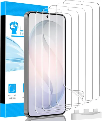 LYWHL Paquete de 5 protectores de pantalla para Samsung Galaxy S26 Plus [como el desbloqueo original de huellas dactilares], película protectora