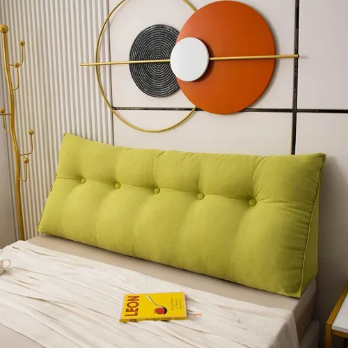 Miniatura 12 de Almohada grande para cabecero triangular, color verde azulado, con cuña, reposo en cama, almohada de lectura, respaldo de posicionamiento, cojín