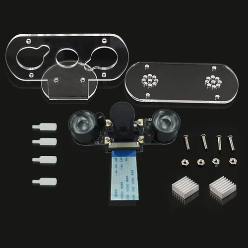 Miniatura 2 de Módulo de cámara de visión nocturna DEVMO Raspberry Pi 4B 5MP OV5647 con enfoque ajustable Webcam Video 1080p Compatible con Raspberry Pi 2/3 / 3 B